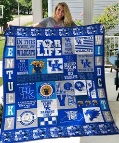 Kentucky Wildcats Quilt Blanket Set - DUP2
