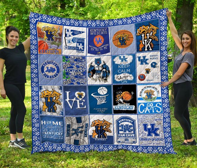 Kentucky Wildcats Quilt Blanket Set - LC12