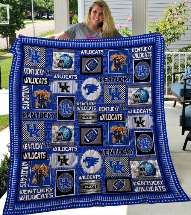 Kentucky Wildcats Quilt Blanket Set - LC3