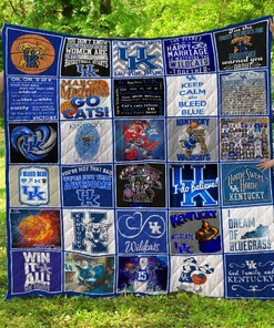 Kentucky Wildcats Quilt Blanket Set - LC37