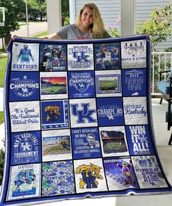 Kentucky Wildcats Quilt Blanket Set - Th1507