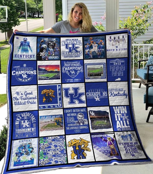 Kentucky Wildcats Quilt Blanket Set - Th1507