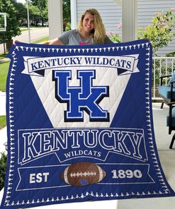 Kentucky Wildcats UK NCAA Quilt Blanket for Home or Stadium