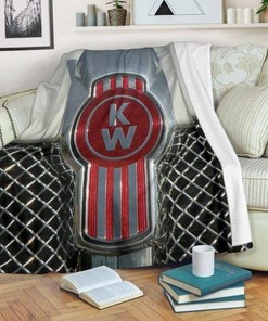 Kenworth Logo Blanket - Kenworth Truck Logo Vintage Quilt Bedding Set
