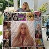 Kesha For Fans Music Quilt Blanket with Colorful Pop Art Design