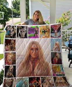 Kesha For Fans Music Quilt Blanket with Colorful Pop Art Design
