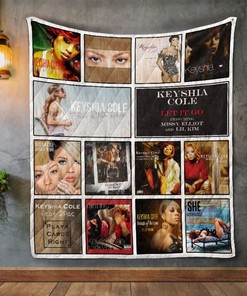 Keyshia Cole Album Covers Quilt Blanket for R&B Music Fans