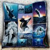 Killer Whale Orcaholic Quilt Blanket for Whale Lovers
