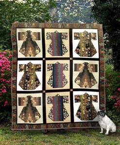 Kimono Flower Pattern Quilt Bedding Set for Japanese Culture Lovers