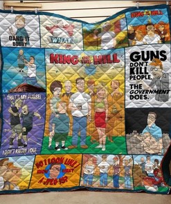 King Of The Hill Collage Quilt Bedding Set for Fans