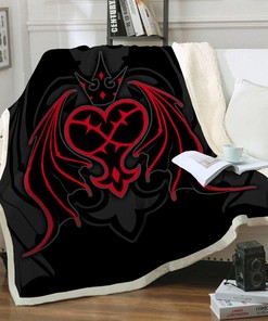 Kingdom Hearts Heartless Sofa Fleece Blanket DUP for Game Lovers
