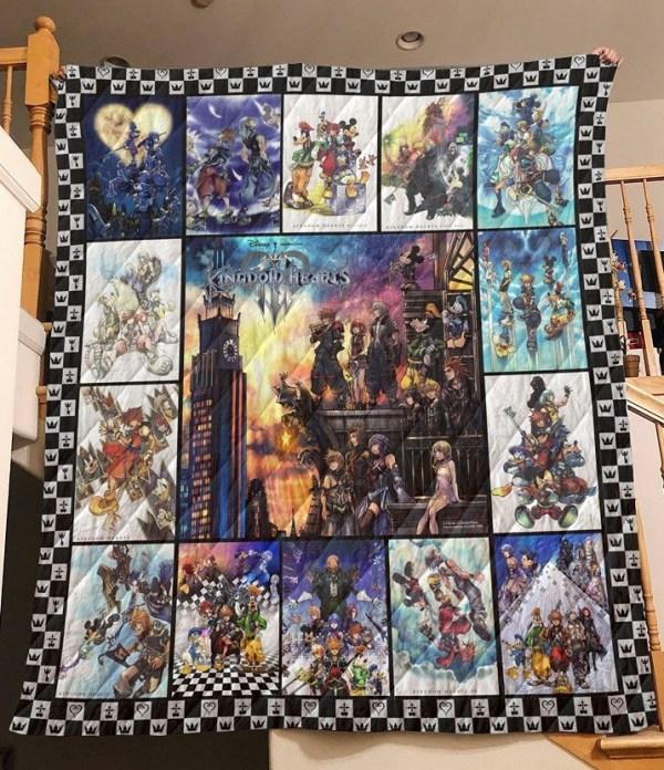 Kingdom Hearts Quilt Blanket TH1507 with Bed Set Twin