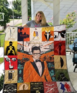 Kingsman Manners Collection Quilt Blanket, Great for Fans of the Movie