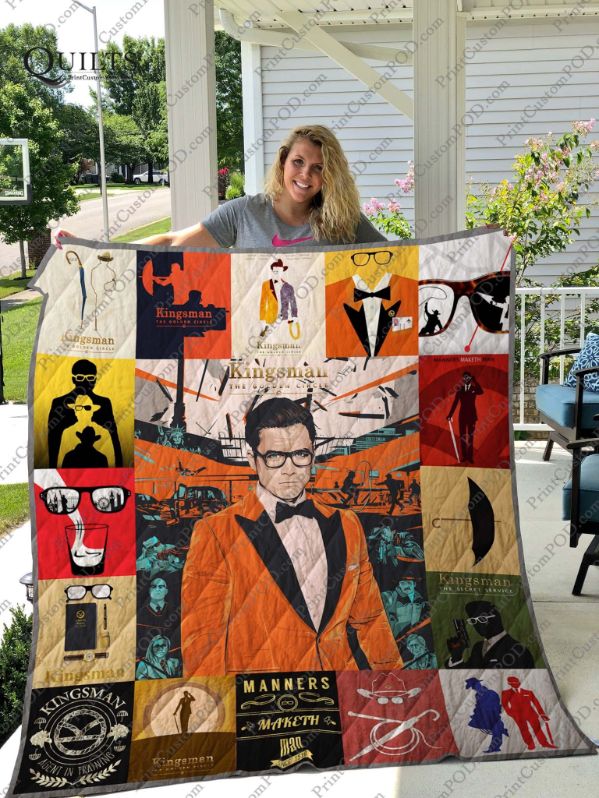 Kingsman Manners Collection Quilt Blanket, Great for Fans of the Movie