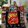 Kiss Band Album Covers Quilt Blanket - Kiss Band Album Covers Vintage Quilt Bedding Set