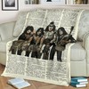 Kiss Band Best Seller Fleece Blanket Gift For Fan, Premium Comfy Sofa Throw Blanket Gift for Fan