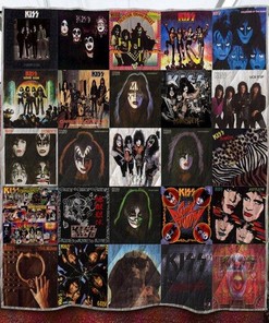 Kiss Band Quilt Blanket TH0107 - Kiss Band Vintage Quilt Bedding Set TH0107