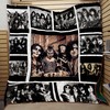 Kiss Band Quilt Cover Fabric - Kiss Band Vintage Quilt Bedding Set Cover Fabric