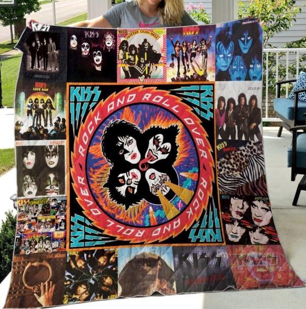 Kiss Band Quilt - Kiss Band Vintage Quilt Bedding Set