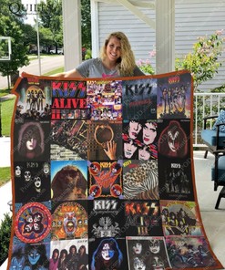 Kiss Band Rock Music For Fans Ver Collected Quilt Blanket - Kiss Band Rock Music For Fans Vintage Quilt Bedding Set