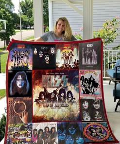 Kiss End Of The Road World Tour Quilt Bedding Set DUP for Rock Fans