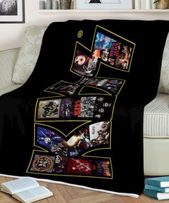 Kiss Gift, Kiss Band Album Collage Gift For Fan Comfy Sofa Throw Blanket Gift