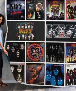 Kiss Love Gun Quilt Bedding Set for Fans of the Band