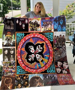 Kiss Quilt Blanket M100606 DUP for Rock Music Fans