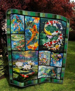 Koi Fish Bs1604 2 Quilt Bedding Set