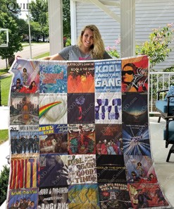 Kool & The Gang Albums Ver Collected Quilt Bedding Set - Ideal for Fans of Funk Music