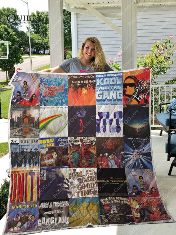 Kool & The Gang Albums Ver Collected Quilt Bedding Set - Ideal for Fans of Funk Music