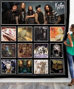 Korn Albums Quilt Blanket - Stay Cozy With Korn's Iconic Albums On This Soft Quilt Blanket