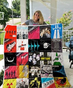Kraftwerk Collected Retro Quilt Blanket - Perfect for Fans of the Experimental Band