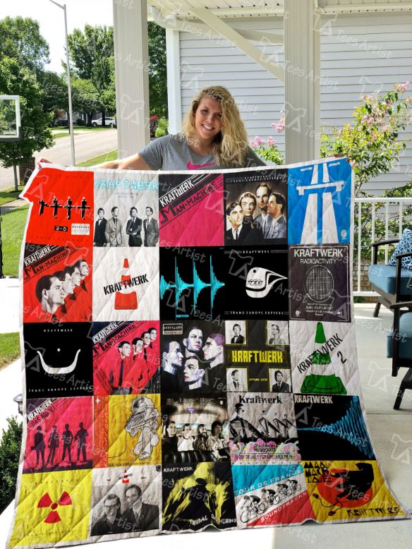 Kraftwerk Collected Retro Quilt Blanket - Perfect for Fans of the Experimental Band