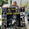 Kurt Cobain Collection Quilt Blanket - Perfect for Fans of the Iconic Singer