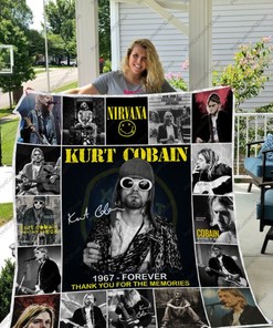 Kurt Cobain Collection Quilt Blanket - Perfect for Fans of the Iconic Singer