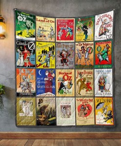 L. Frank Baum Books Quilt Blanket for Literary Enthusiasts