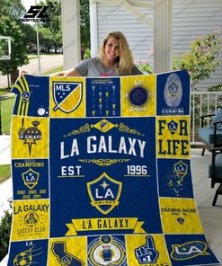 LA Galaxy Est 1996 Collection Quilt Bedding Set for Soccer Fans