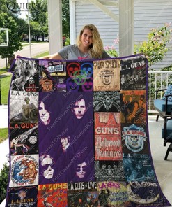 L.A. Guns Albums For Girls Ver Collection Quilt Bedding Set - Give Your Girl's Room An Edgy Makeover Quilt Bedding Set