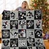 LA Kings' Fan Rejoice with Mickey Mouse Quilt Blanket - Soft and Warm