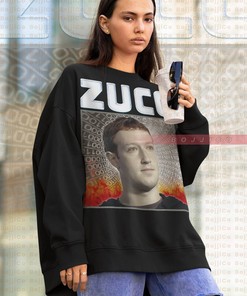 LIL ZUCC Rapper Sweatshirt, Vintage Style, Ideal for Fans of Mark Zuckerberg