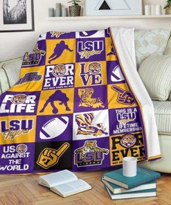 LSU Tigers Against The World Premium Blanket To Showcase Your Dedication