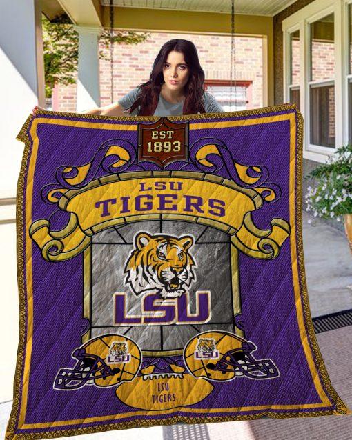 LSU Tigers Quilted Bedding Set For Complete Comfort