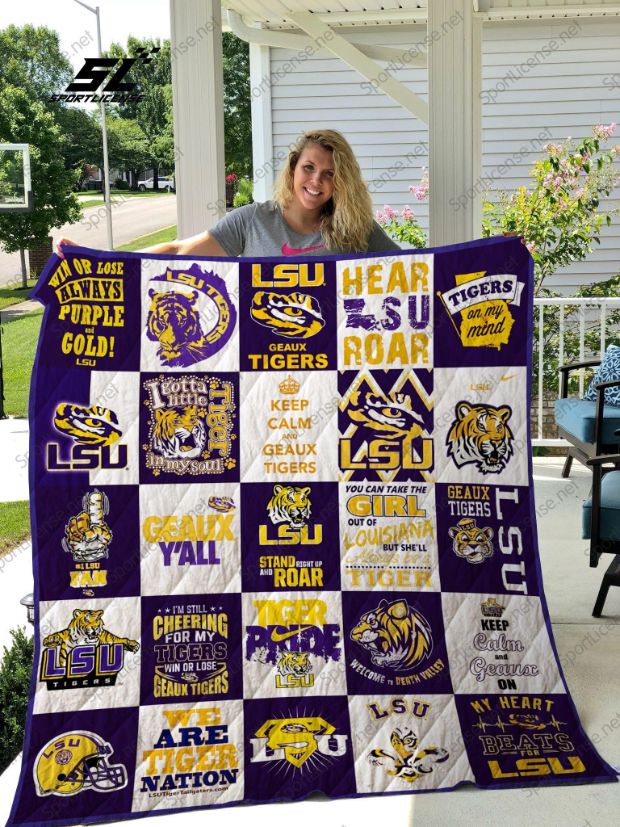 LSU Tigers Quilted Bedding Set To Stay Stylish