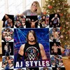 La -Aj Styles Christmas Quilt Blanket - A Must-Have for Wrestling Fans