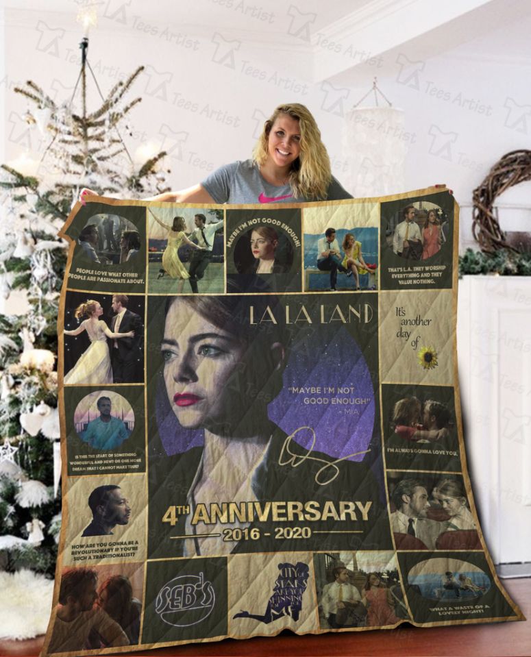 La La Land 4th Anniversary Quilt Blanket with Unique Design and Comfortable Material