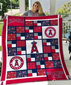 Laag B120614 Quilt Bedding Set for Los Angeles Angels Fans