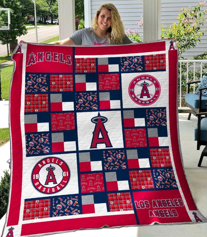 Laag B120614 Quilt Bedding Set for Los Angeles Angels Fans