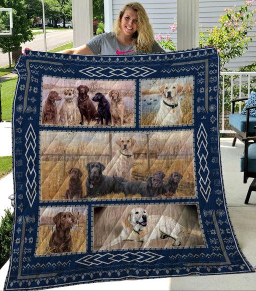 Labrador Retriever Dog Quilt Blanket for Pet Lovers