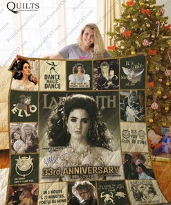 Labyrinth 33rd Anniversary Quotes Collection Quilt Blanket great for Kids Quilt Bedding Set